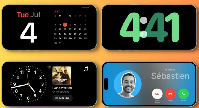 桑植苹果手机维修分享iOS17横屏充电待机显示有什么好处 