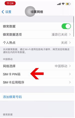 桑植苹果14维修网分享如何给iPhone14的SIM卡设置密码 